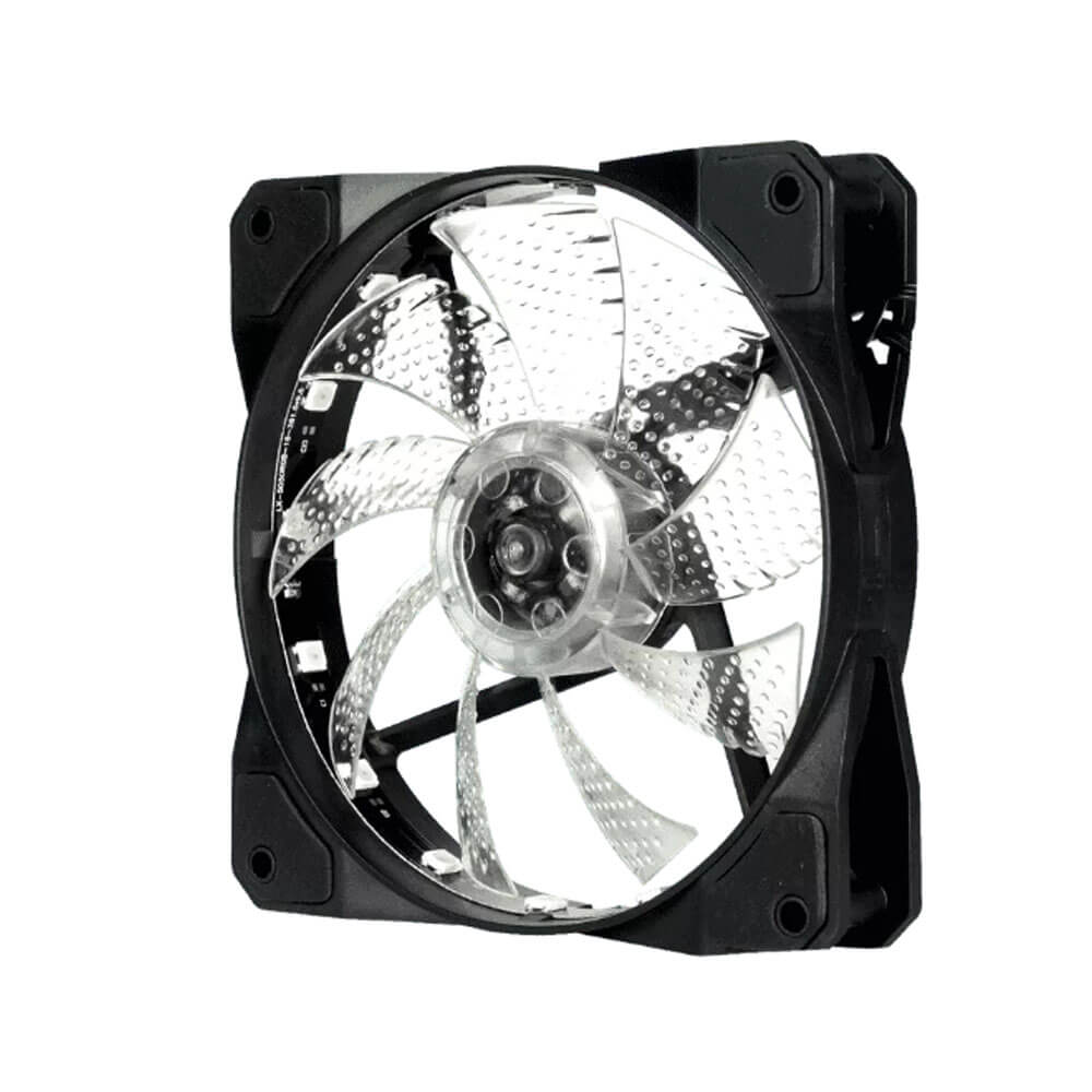 12Cm Kasa Fanı 3D 15 Led Rgb Soğutucu Fan Sessiz Renkli Işıklı