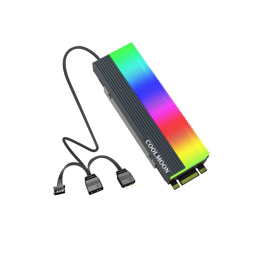 Coolmoon Rgb M.2 Ssd Soğutucu Nvme Ngff 2280 Radyatör Isı Argb