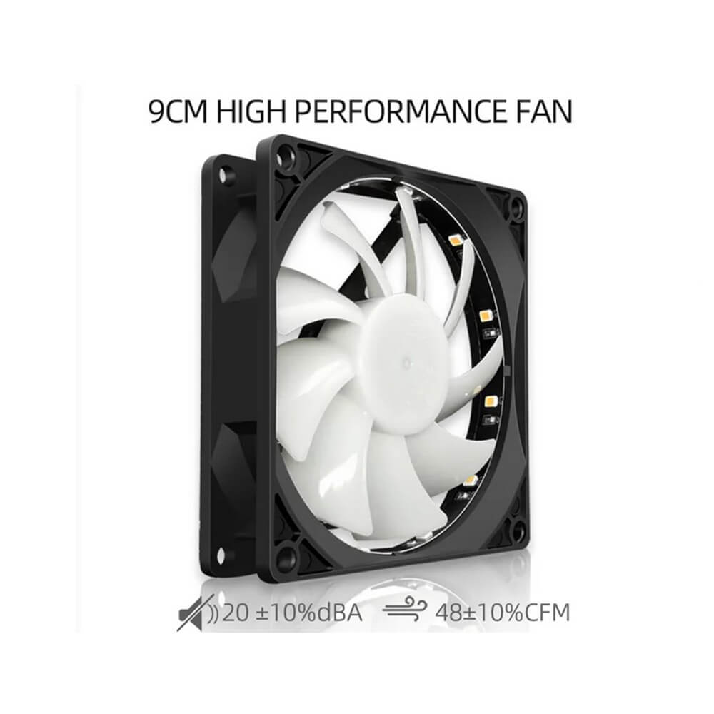 Coolmoon P22 RGB İşlemci Soğutucu Fan – Çift Fanlı, Intel AMD Uyumlu CPU Fan Sessiz ve Verimli Soğutma