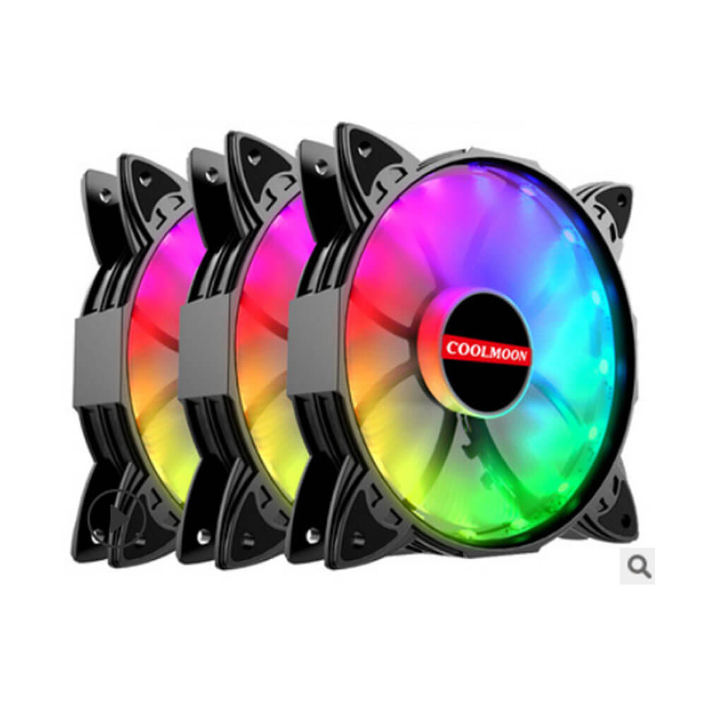 Coolmoon Rgb 12Cm Kasa Fanı 12V 4Pinli 120Mm Sessiz Kasa Fan
