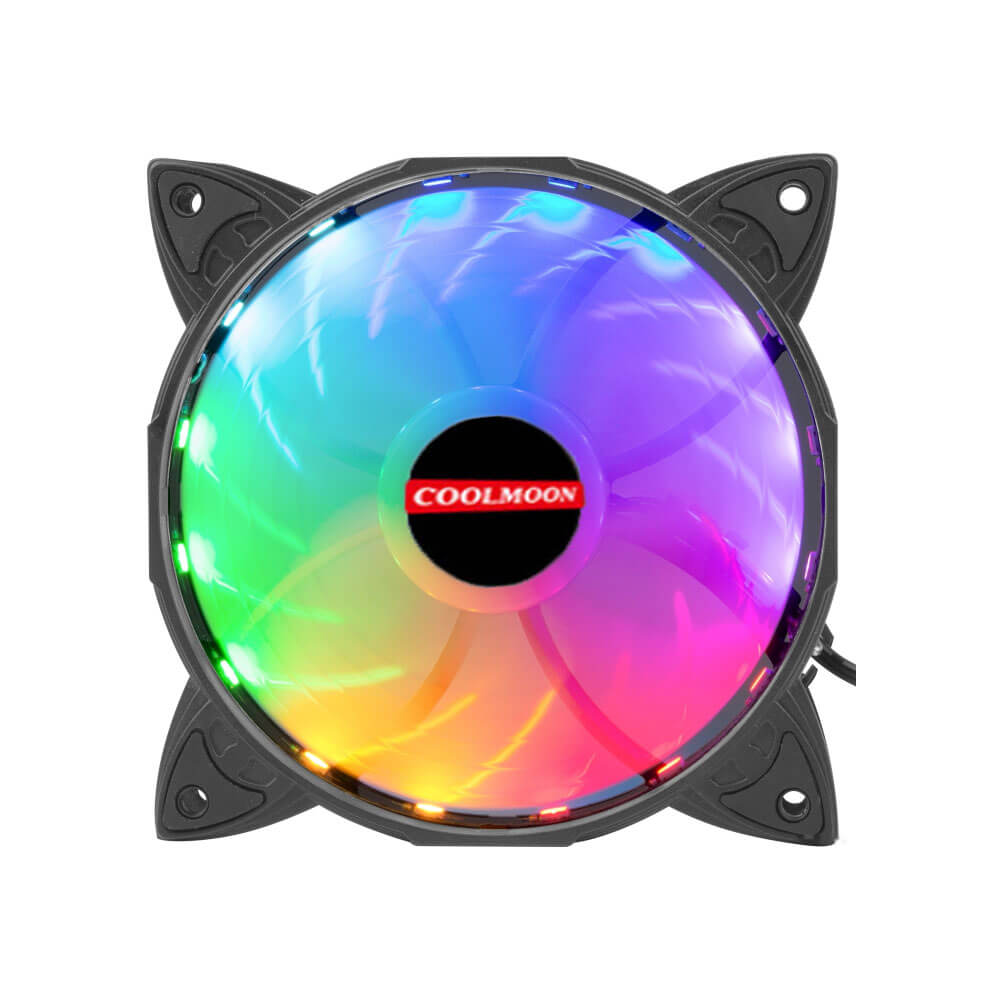 Coolmoon Rgb 12Cm Kasa Fanı 12V 4Pinli 120Mm Sessiz Kasa Fan