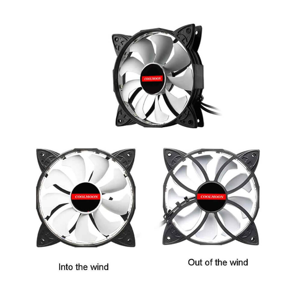 Coolmoon Rgb 12Cm Kasa Fanı 12V 4Pinli 120Mm Sessiz Kasa Fan