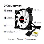 Coolmoon Rgb 12Cm Kasa Fanı 12V 4Pinli 120Mm Sessiz Kasa Fan
