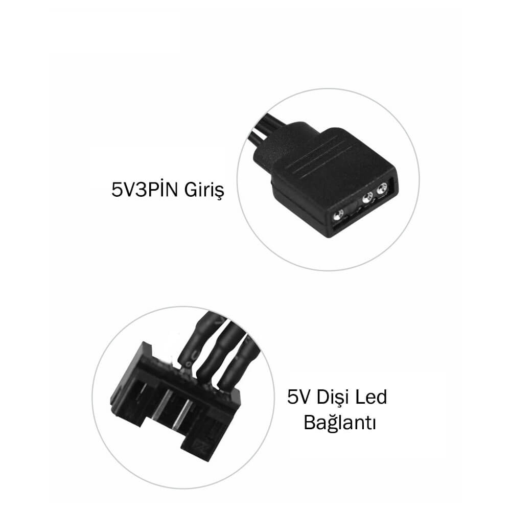 R5 4Pin To 5V 3Pin Çevirici Kablo