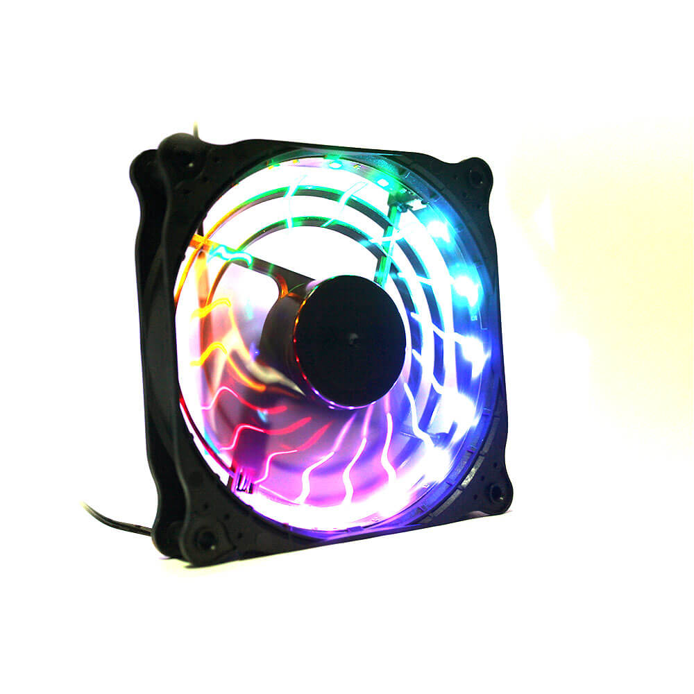Coolmoon Rgb 12Cm Kasa Fanı 16 Milyon Renk Işıklı Rainbow Fan