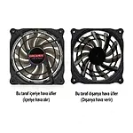 Coolmoon Rgb 12Cm Kasa Fanı 16 Milyon Renk Işıklı Rainbow Fan