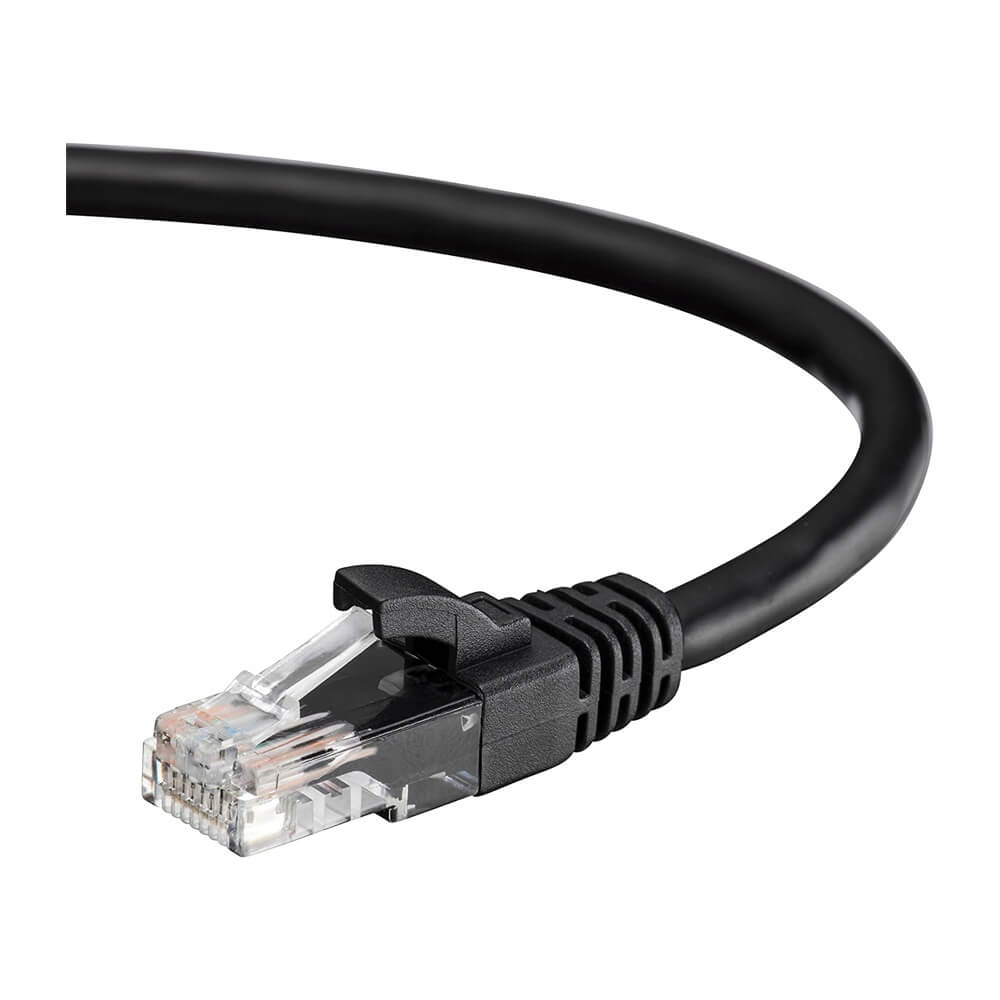 Cat6 500Mhz Utp Ethernet – Internet - Lan Ağ Kablosu–1Metre Siyah