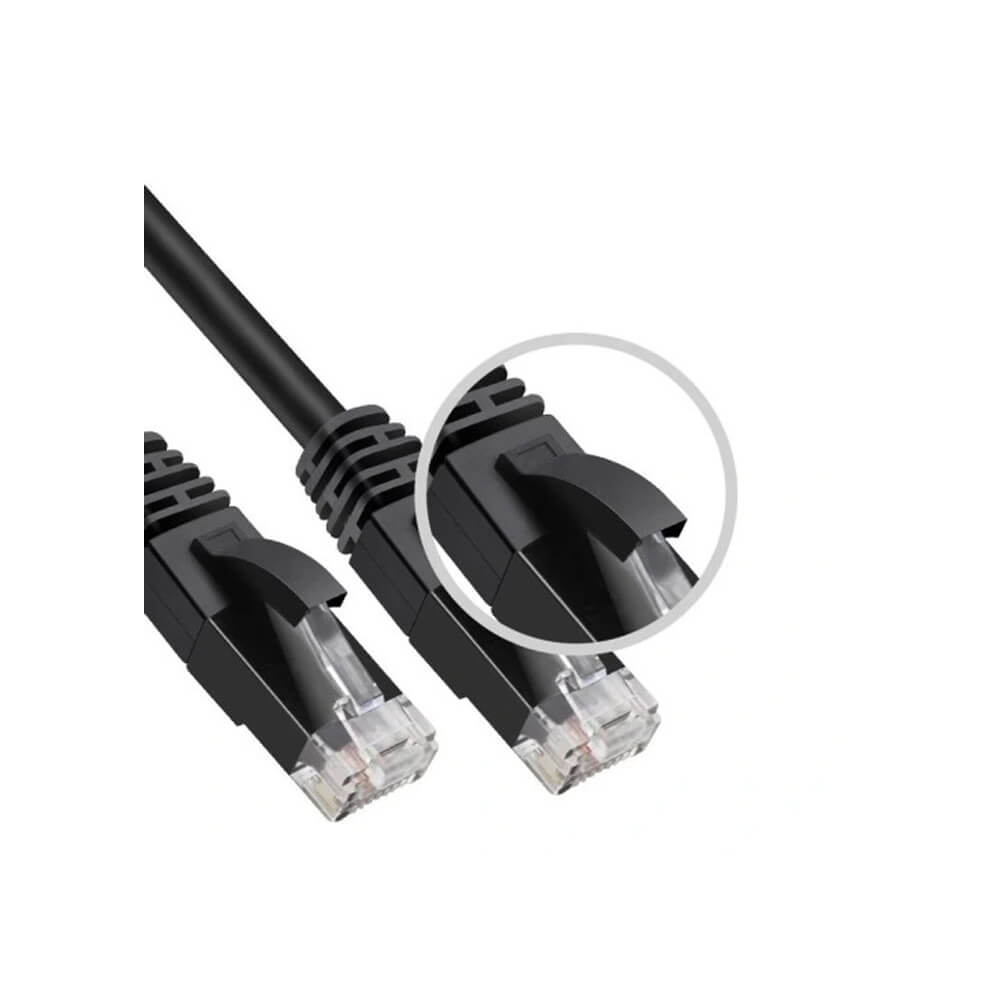 Cat6 500Mhz Utp Ethernet – Internet - Lan Ağ Kablosu–1Metre Siyah