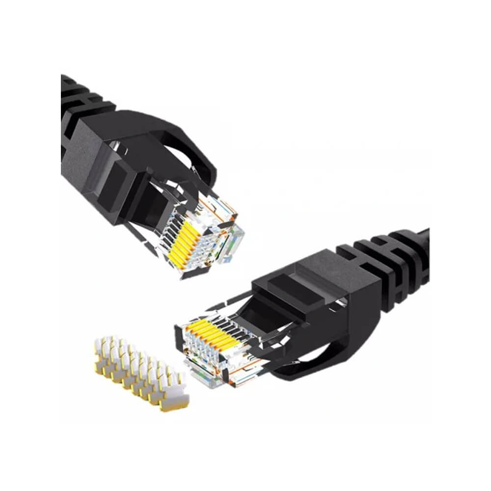 Cat6 500Mhz Utp Ethernet – Internet - Lan Ağ Kablosu–1Metre Siyah
