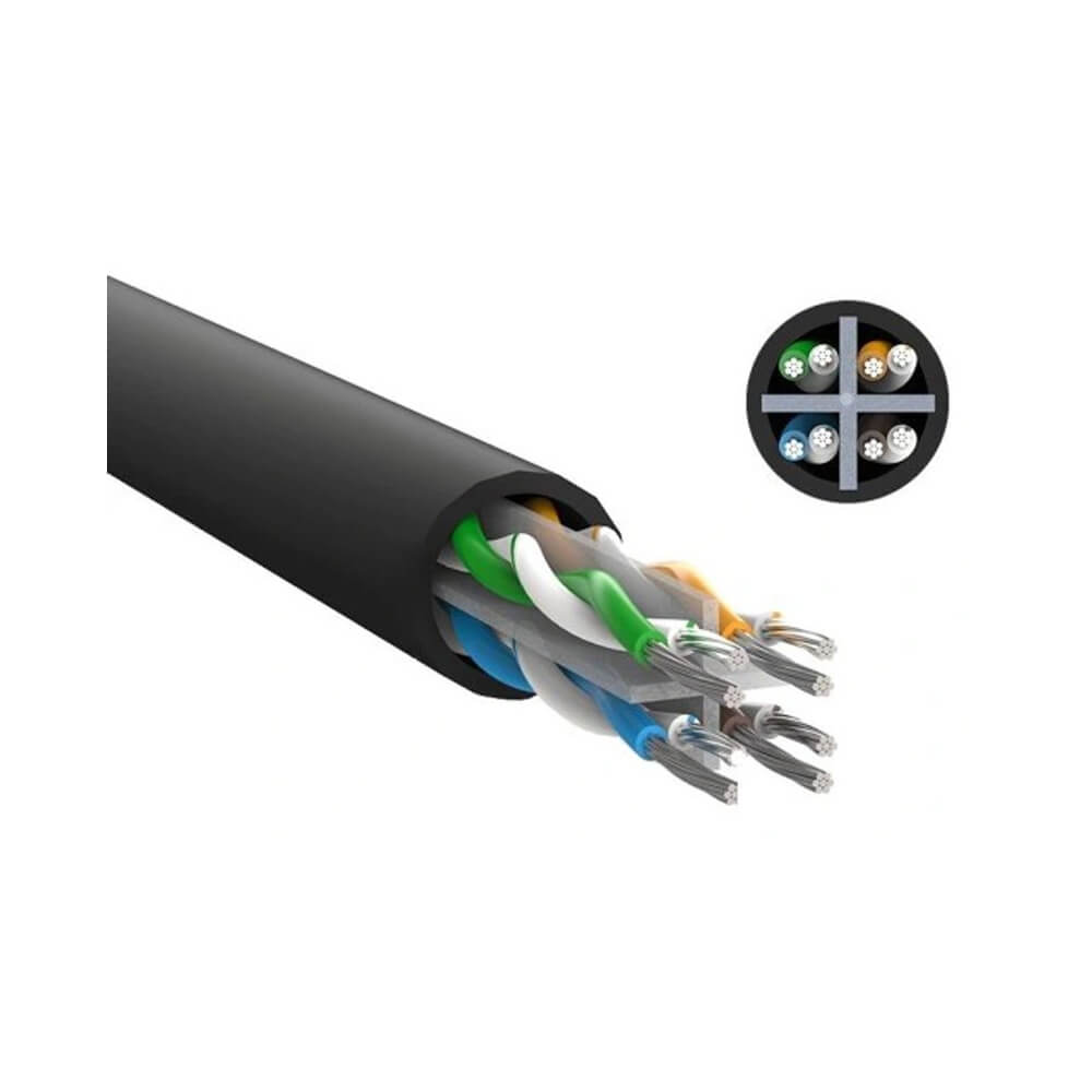 Cat6 500Mhz Utp Ethernet – Internet - Lan Ağ Kablosu–1Metre Siyah