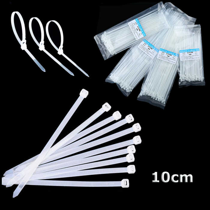2.5*100mm - Beyaz - 10cm Kablo Bağı - Kablo Kelepçesi Düzenleyici