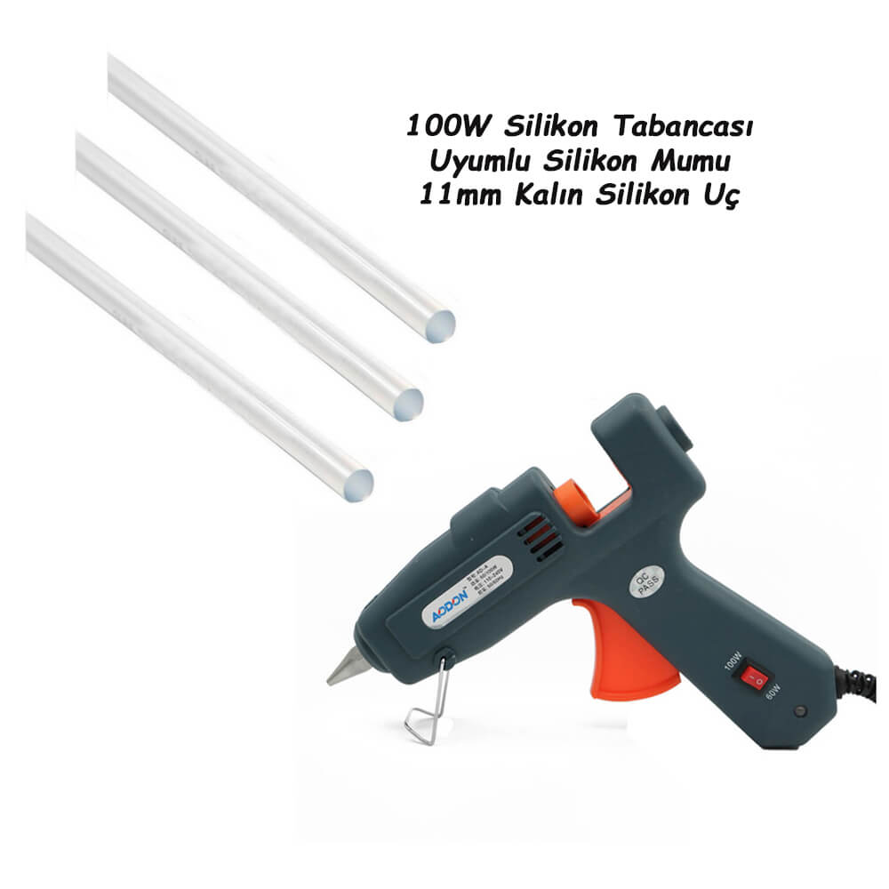 Sıcak Mum Silikon Tabancası 60w - 100w 2 Kademeli Anahtarlı
