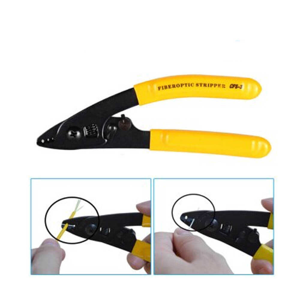 Fiber Optik Kablo Soyucu Kesici Pense Cfs-3 Sıyırıcı 3 Dişli