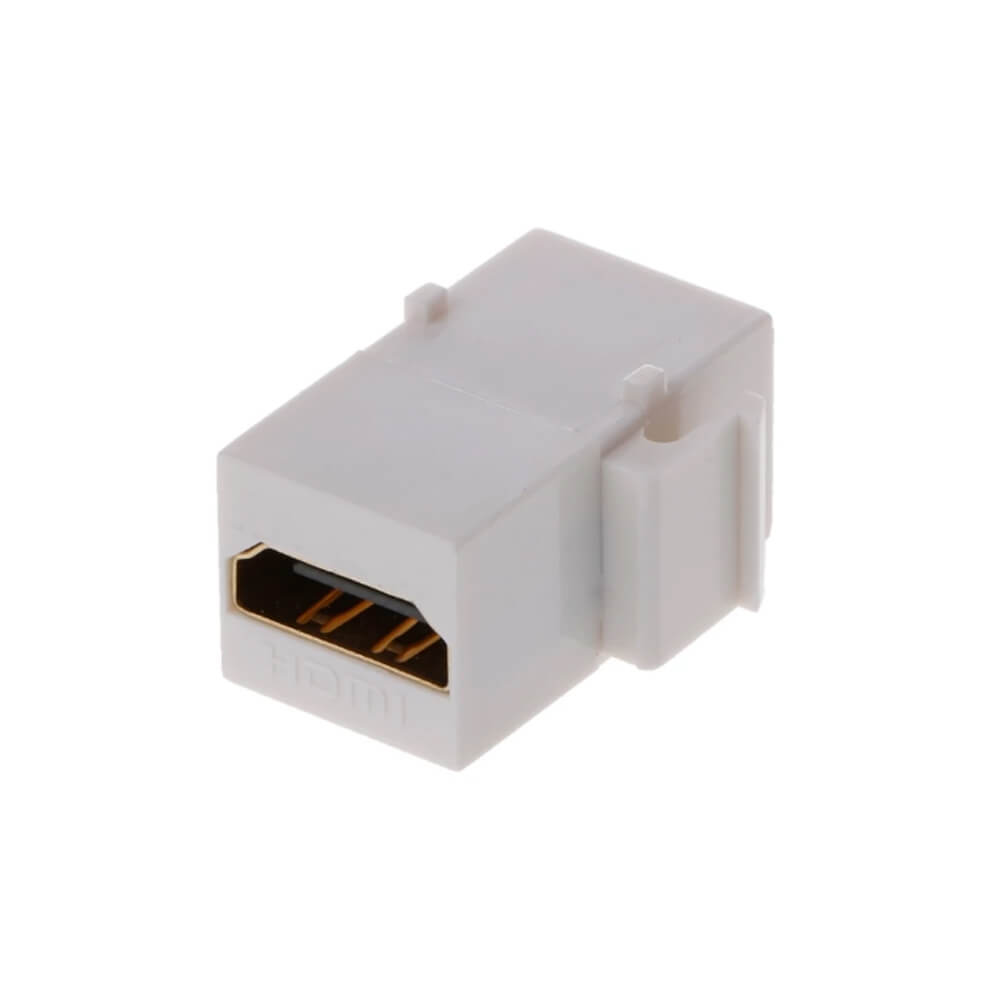 Priz Tipi HDMI Soket Patch Panel Tipi Hdmi Konnektör Beyaz