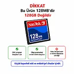 Sandisk 128MB CF Kart Endüstriyel Hafıza Kartı
