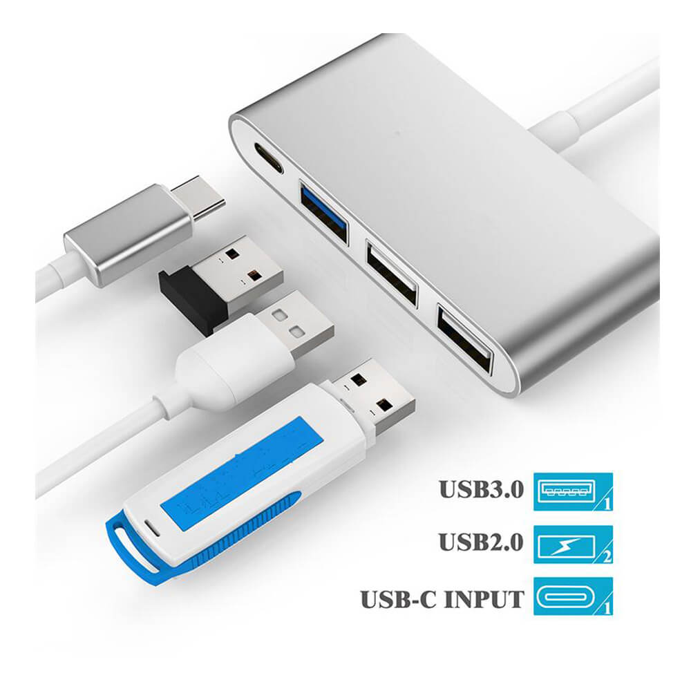 Type-C 3.1 Usb Hub - Usb C to 2xUsb 2.0 , Usb 3.0 Çoklayıcı