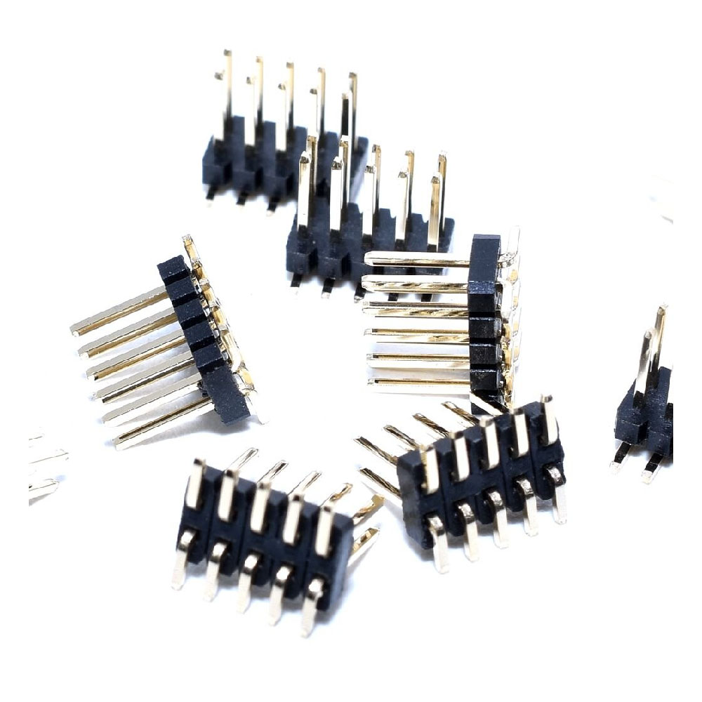 5 Pin 2x5 6.6mm 2.00mm SMD Erkek - Erkek header Altın