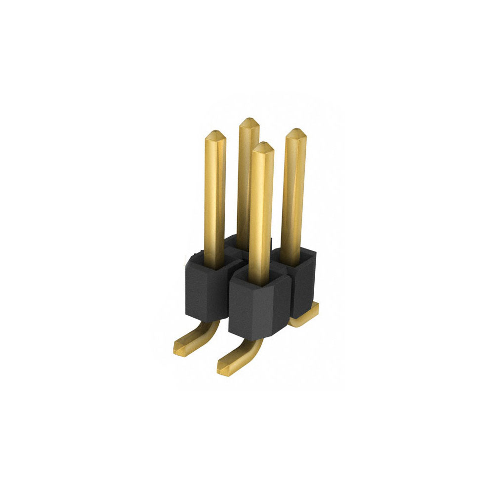 2 Pin 2x2 6.6mm 2.00mm Erkek - Erkek header Altın Kaplama SMT Tip