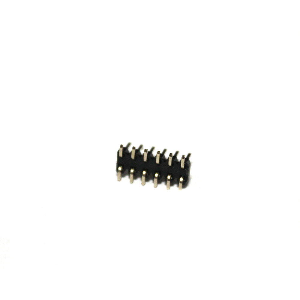 2 Pin 2x6 6.6mm 2.00mm Erkek - Erkek header Altın Kaplama SMT Tip