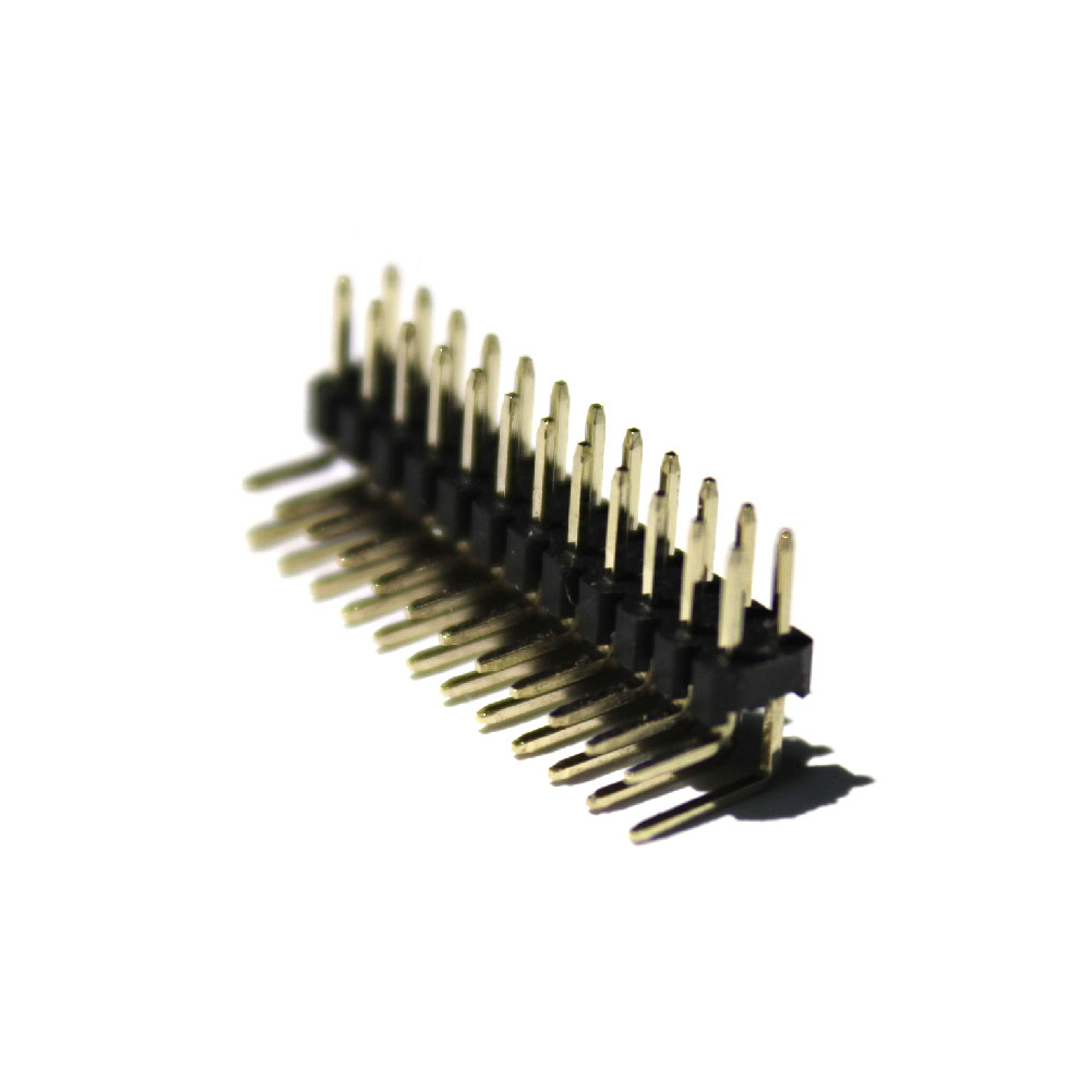 12 Pin 2x12 2.00mm Erkek - Erkek header Altın Kaplama