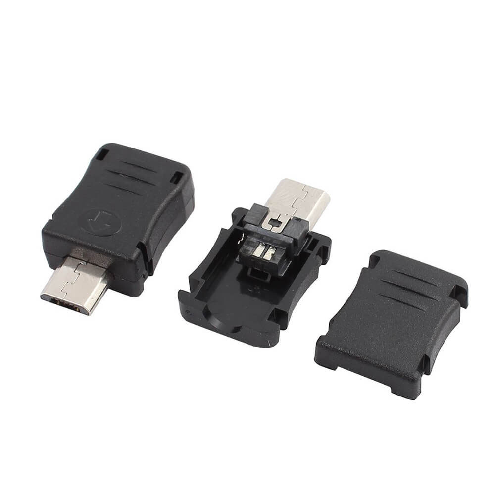 3 Pin Mikro USB Konnektör - 3 Pin Micro USB Konnektör - 10 Adet