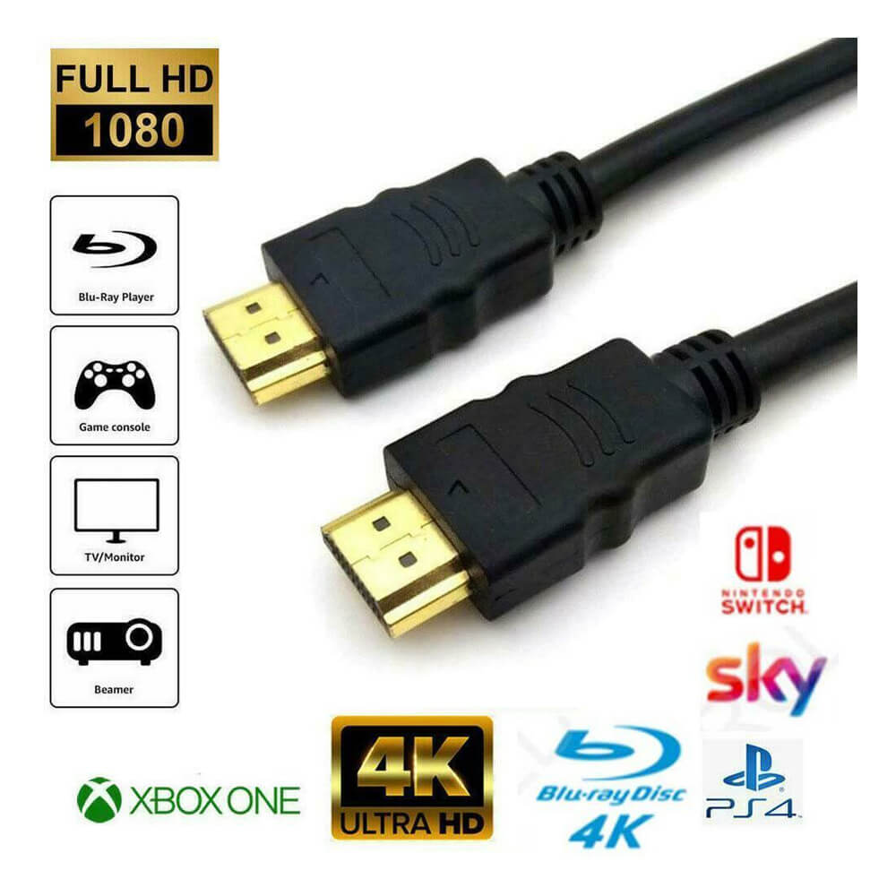 Hdmi Kablo 4K 3D Ağ Destekli 60Hz 18G Bps Ultra HD - 50cm