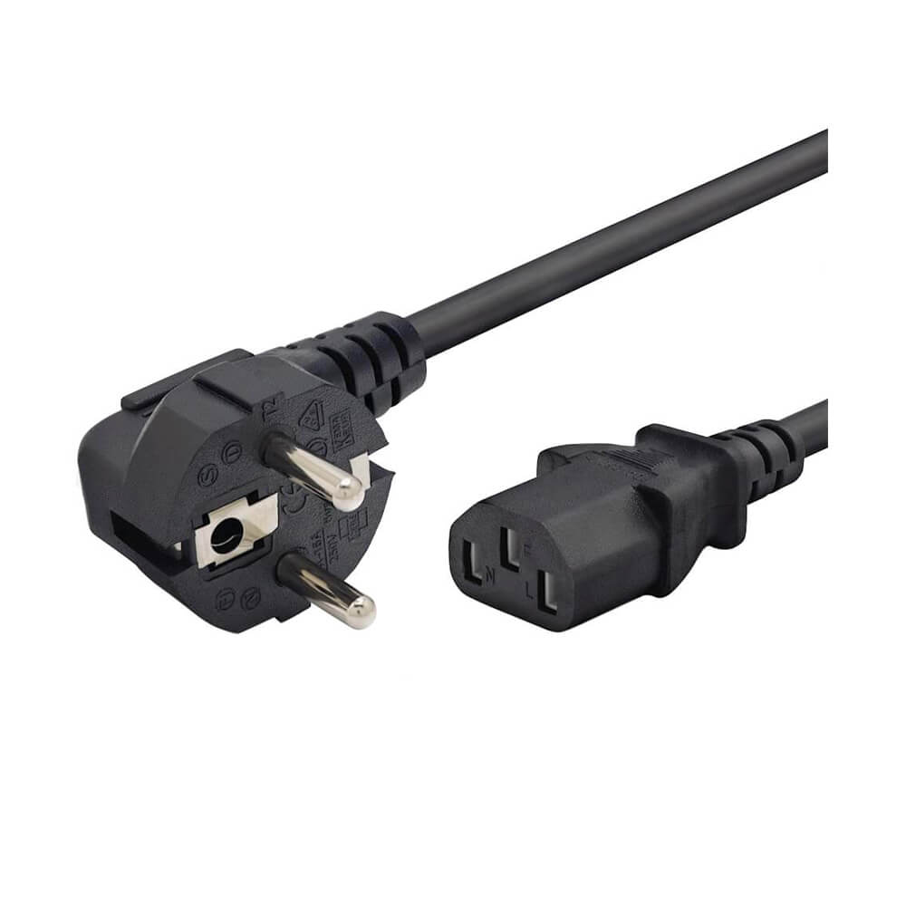 C13 Power Kablo Kasa Monitör Ekran Power Güç Kablosu - 1 mt