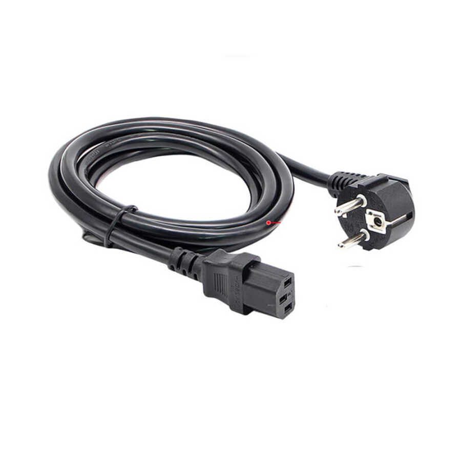 C13 Power Kablosu - Kasa Monitör Ekran Power Güç Kablosu - Standart Power Kablosu - 0.5m
