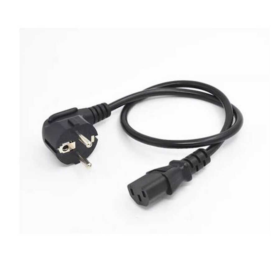 C13 Power Kablosu - Kasa Monitör Ekran Power Güç Kablosu - Standart Power Kablosu - 0.5m