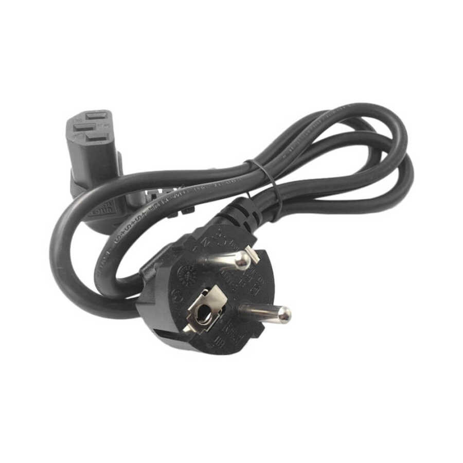 C13 Power Kablo - 90 Derece L Uç - Dik Açılı - Standart Power Kablosu - 1.8 mt - XG1
