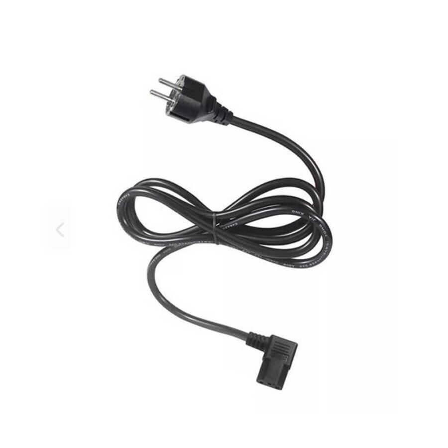 C13 Power Güç Kablosu - 90 Derece L Tip Sağ Açılı - Standart Power Kablosu - 1.8 mt