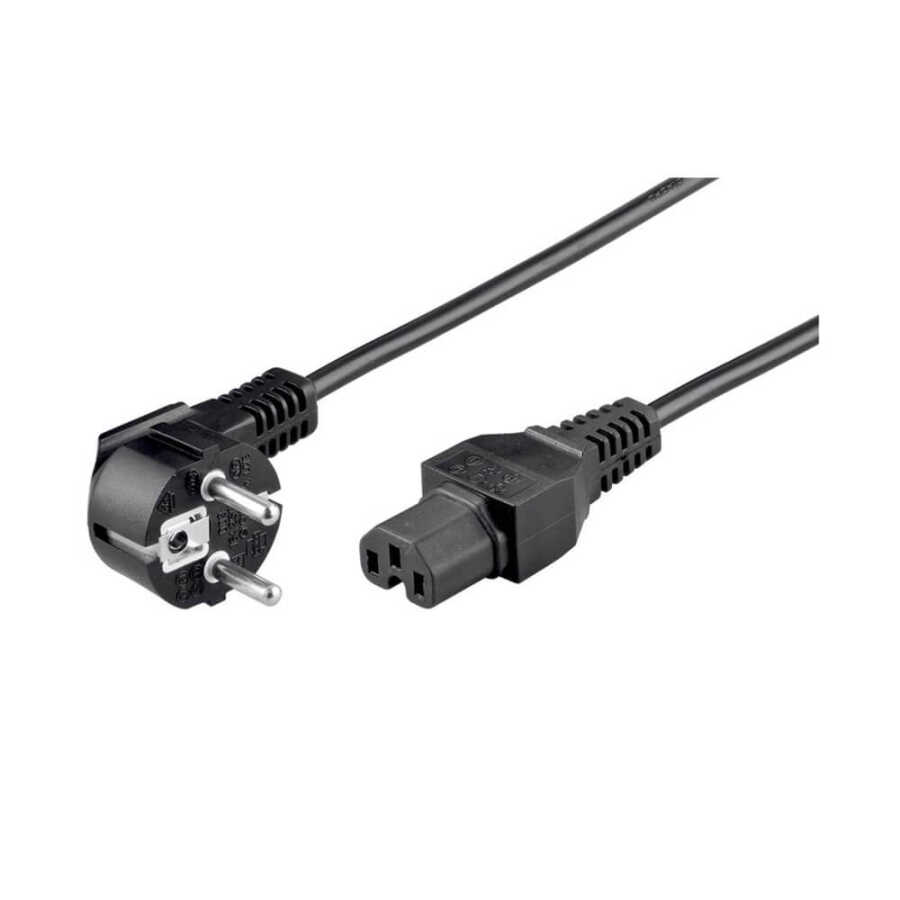 C15 Power Kablosu IEC-C15 Oluklu Güç Kablosu - C15 Oyuklu Power Kablo - 1.8 mt