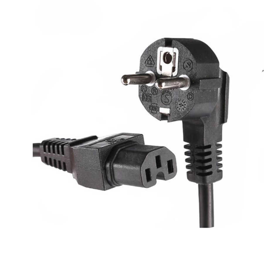 C15 Power Kablosu IEC-C15 Oluklu Güç Kablosu - C15 Oyuklu Power Kablo - 1.8 mt