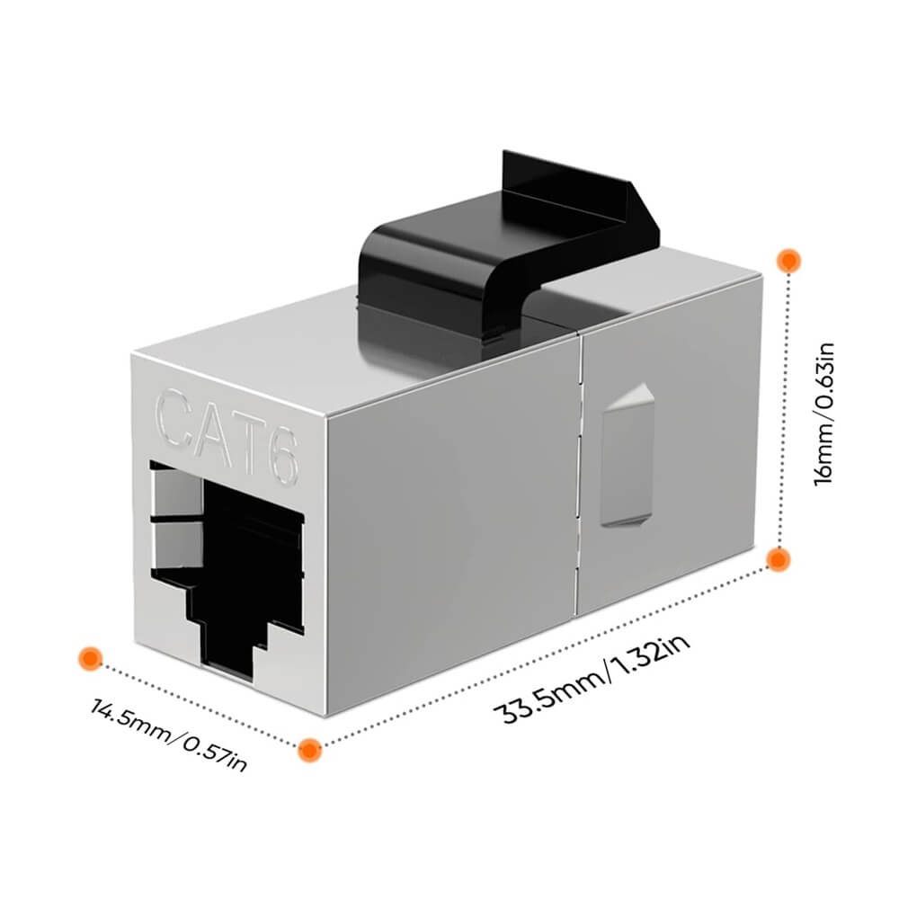 Cat6 Metal Keystone Jack RJ45 Kablo Birleştirici Uzatma