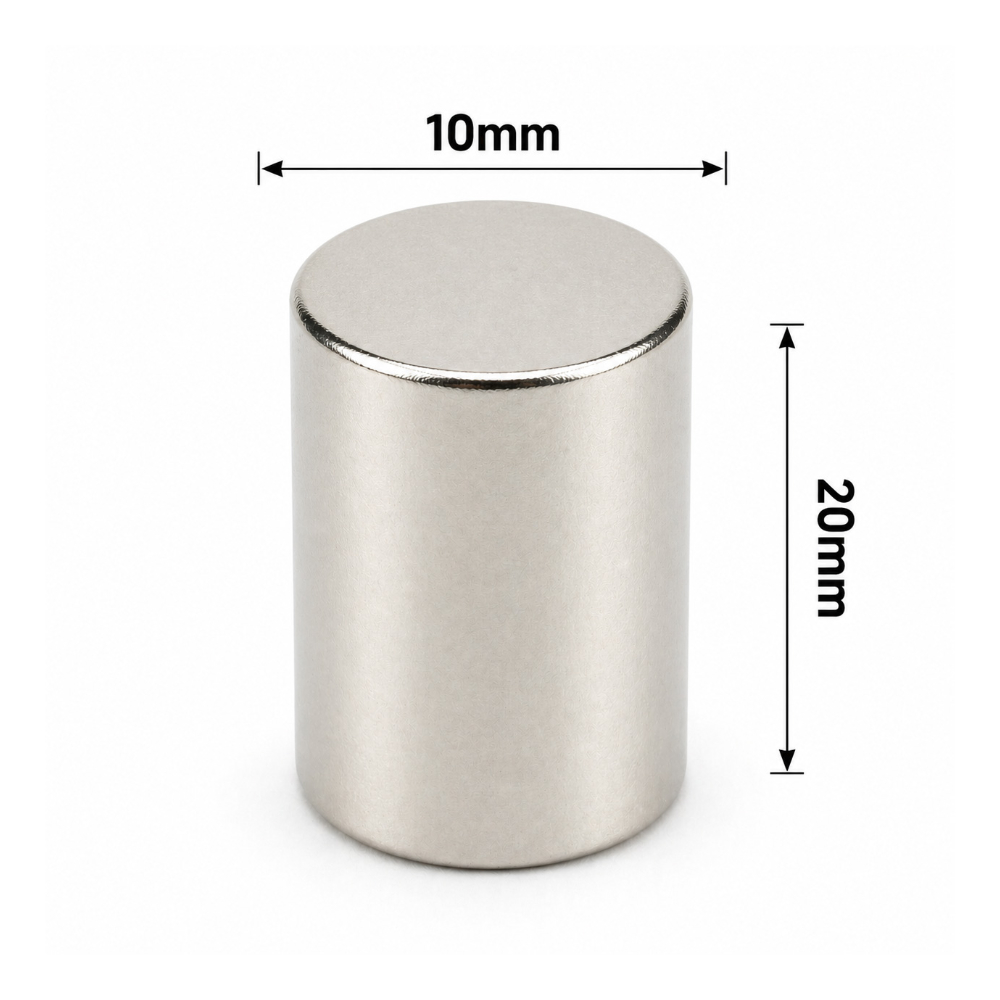 10x20mm Neodyum Mıknatıs Neodim Magnet Yuvarlak
