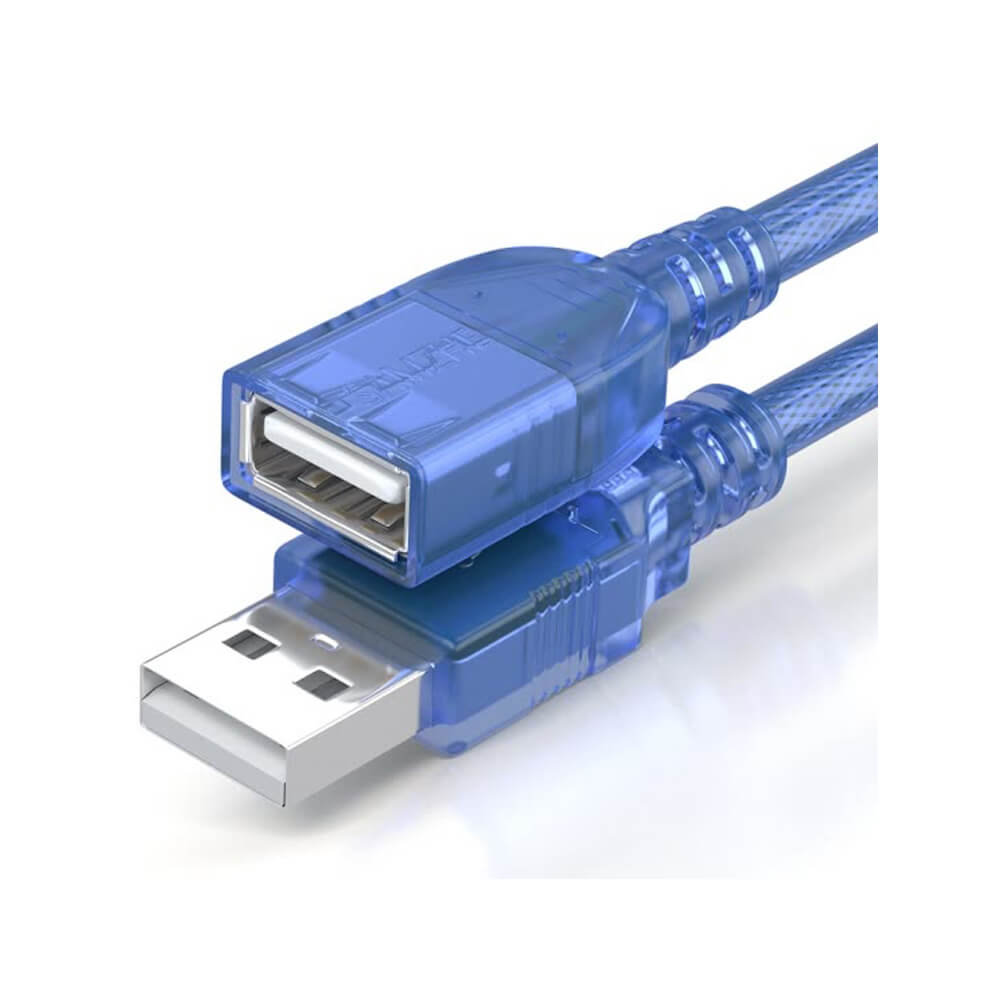 Usb Uzatma Kablosu 10 Metre Uzatıcı Dişi Erkek Filtreli Mavi 10Mt
