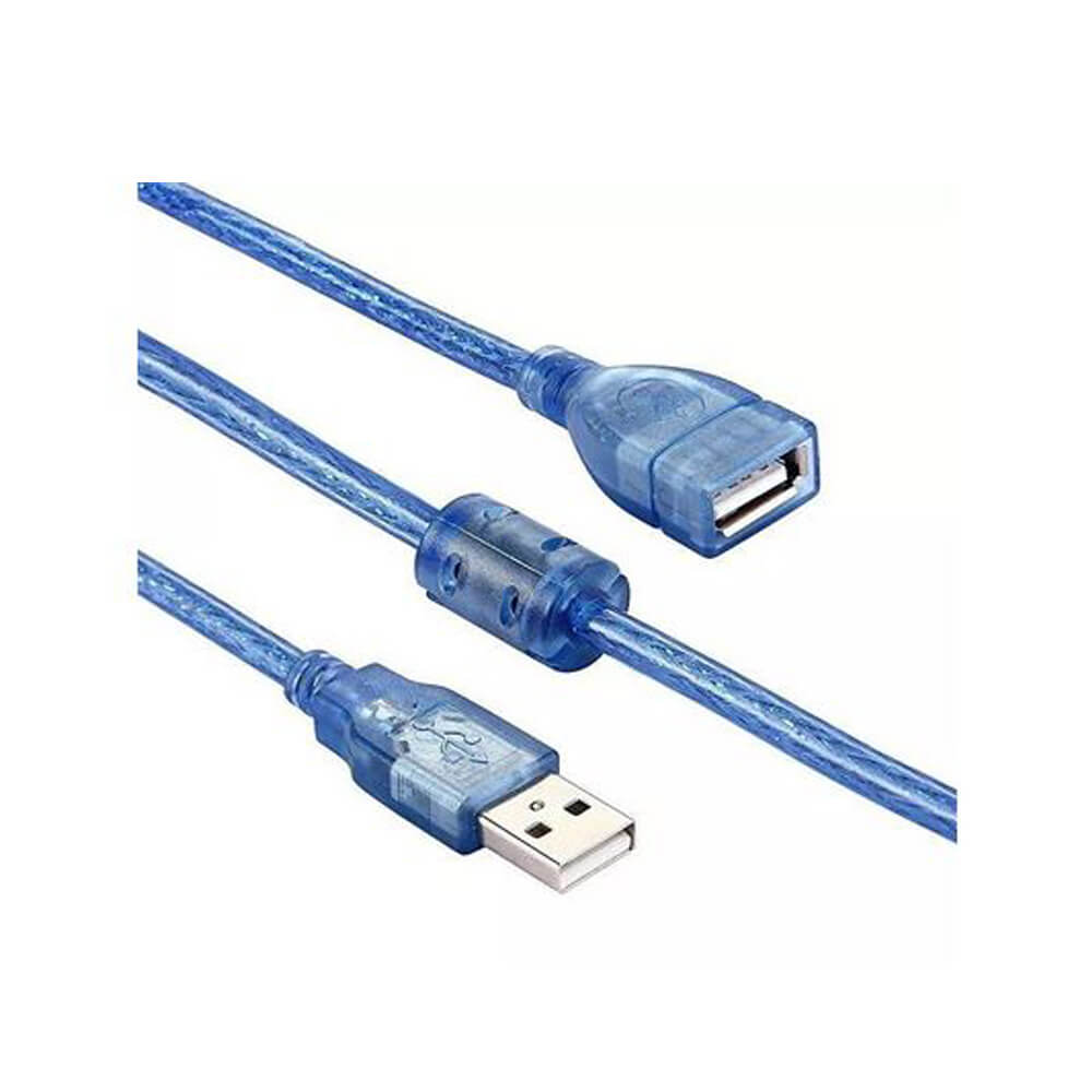 Usb Uzatma Kablosu 10 Metre Uzatıcı Dişi Erkek Filtreli Mavi 10Mt