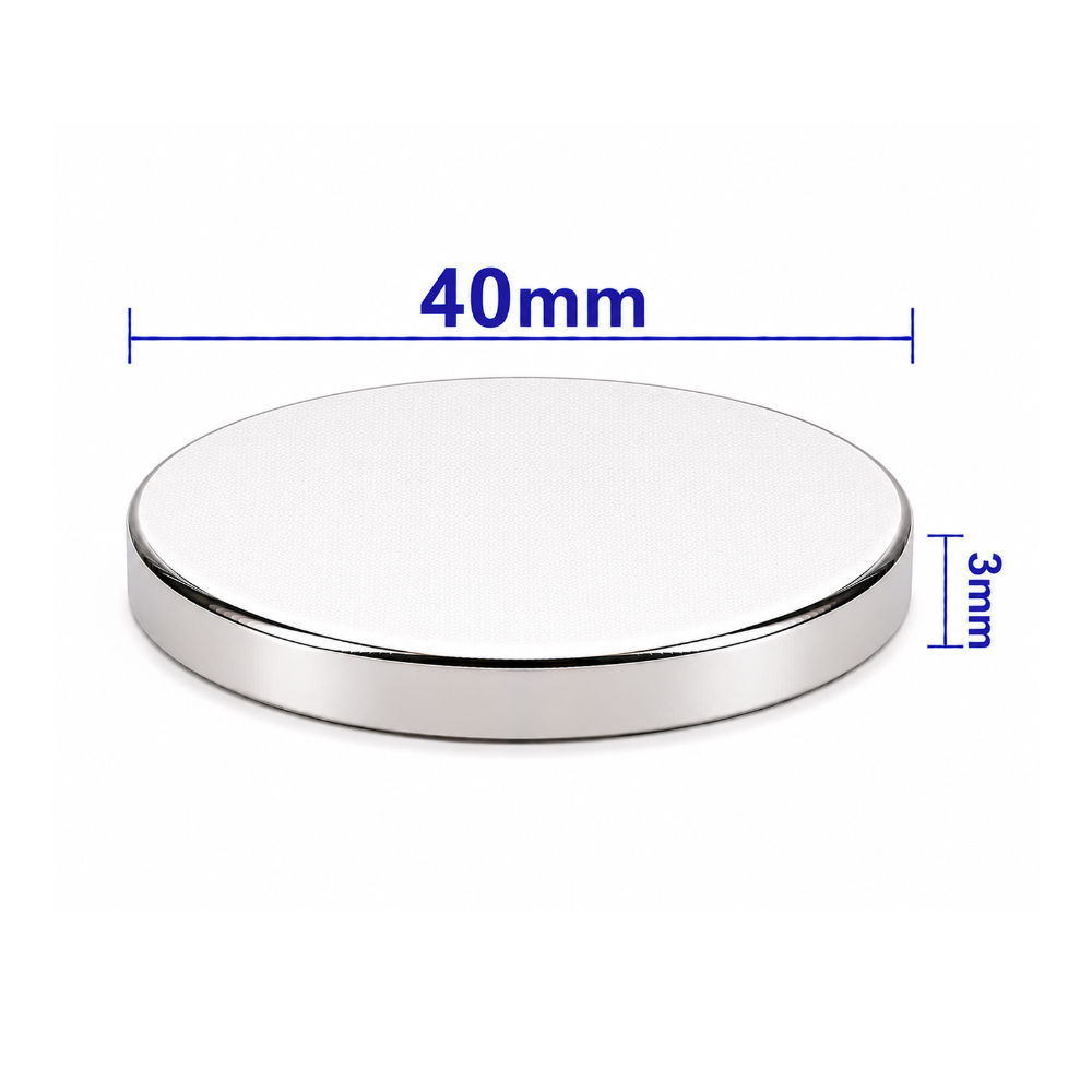 40x3mm Neodyum Mıknatıs Neodim Magnet Yuvarlak