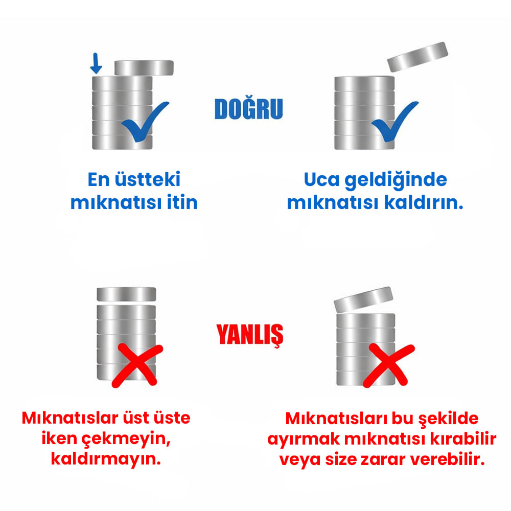 40x20mm Neodyum Mıknatıs Neodim Magnet Yuvarlak