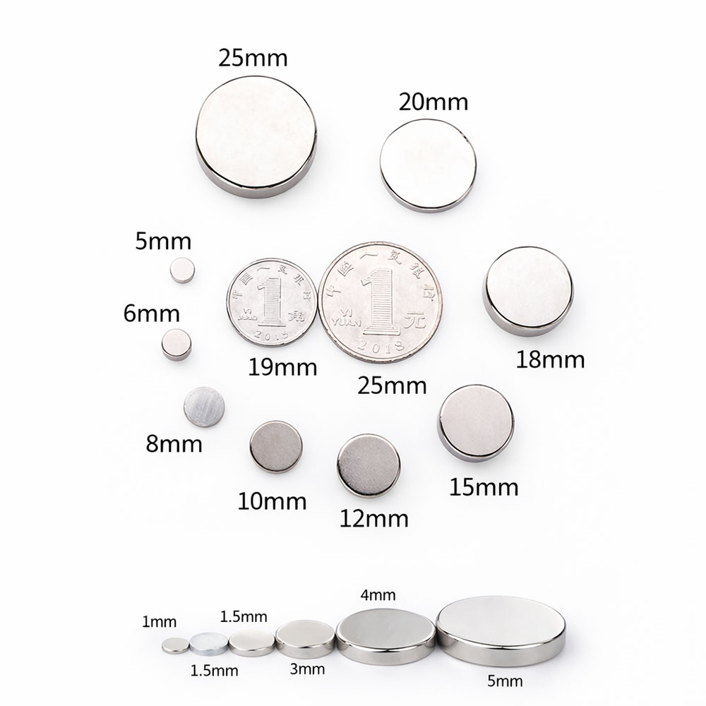 50x5mm Neodyum Mıknatıs Neodim Magnet Yuvarlak
