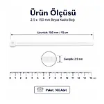 15cm Cırt Kelepçesi 2.5*150mm Kablo Bağı - 100 Adet