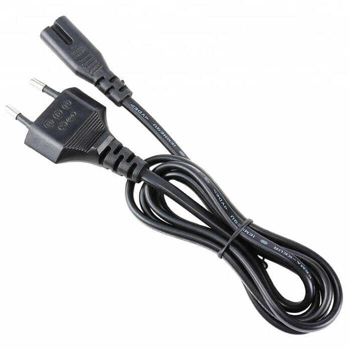 Teyp Fişi - Notebook Adaptör Işıldak Power Güç Kablosu 2 Pin