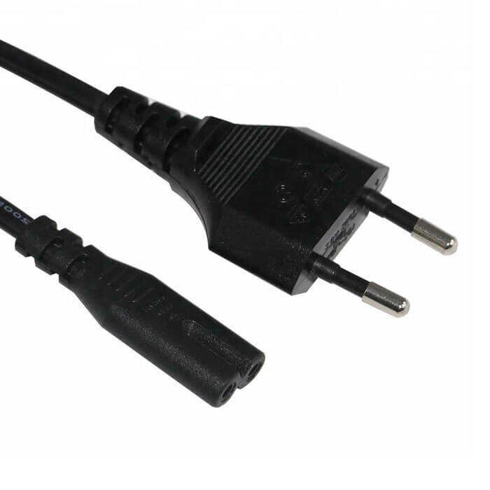 Teyp Fişi - Notebook Adaptör Işıldak Power Güç Kablosu 2 Pin