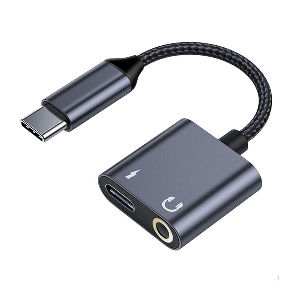 USB-C 3.5mm Kulaklık ve Şarj Adaptörü PD Dönüştürücü
