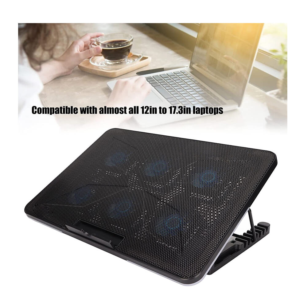 Oyuncu Notebook Soğutucu Stand 6 Fanlı Kademeli Telefon Tutuculu