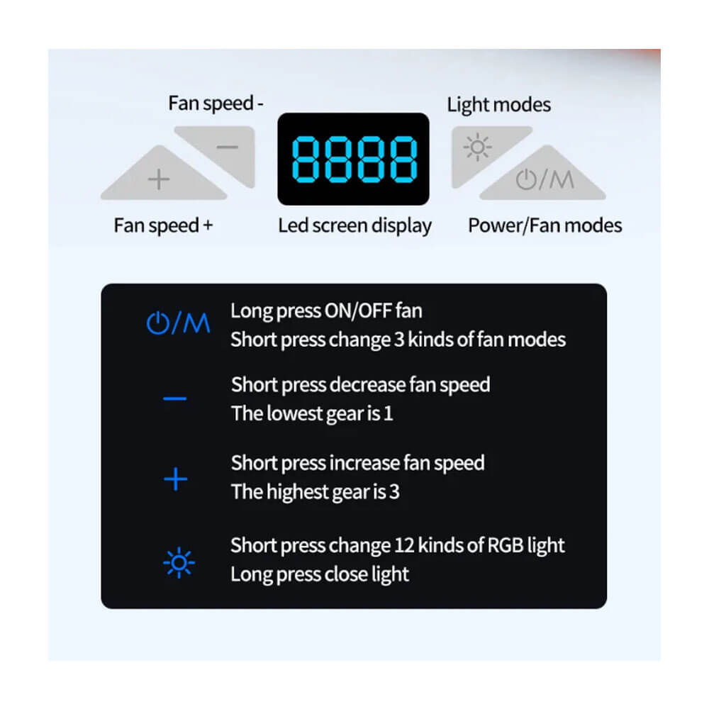 Telefon Tutuculu RGB Işıklı LCD Ekranlı 5 Fanlı Notebook Soğutucu
