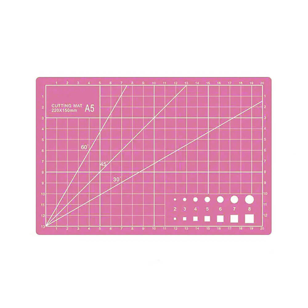 A5 Kesme Matı - Cutting Mat - Kesme Altlığı - Kesim Tablası - 22*15cm - Pembe