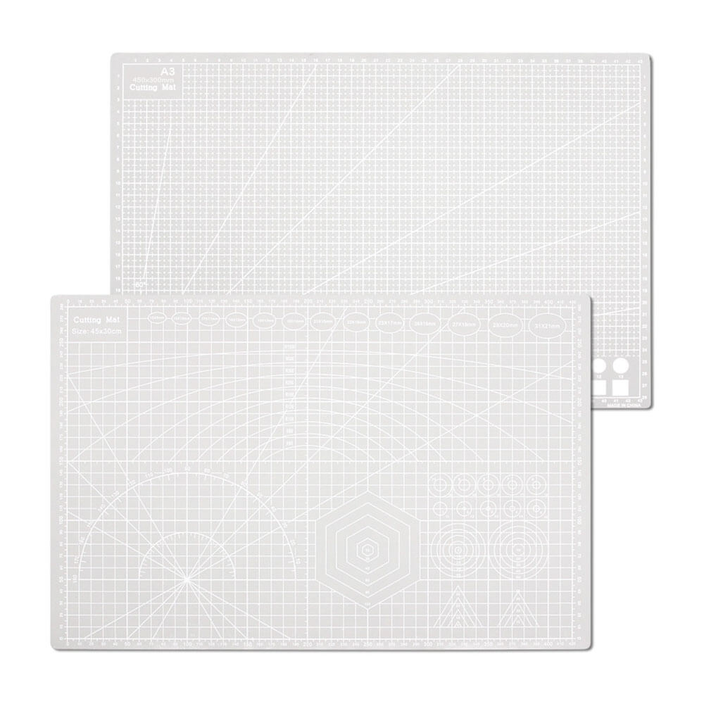 A3 Ebat Kesme Matı Patchwork - Cutting Mat - Kesim Altlığı - Kesim Tablası - 42x30cm - Gri