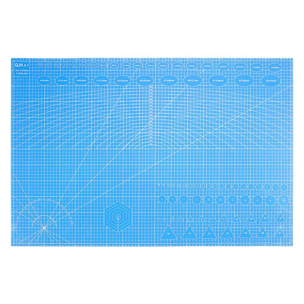 A1 Kesme Matı Patchwork - Cutting Mat - Kesim Altlığı - Kesim Tablası - 90*60cm - Mavi