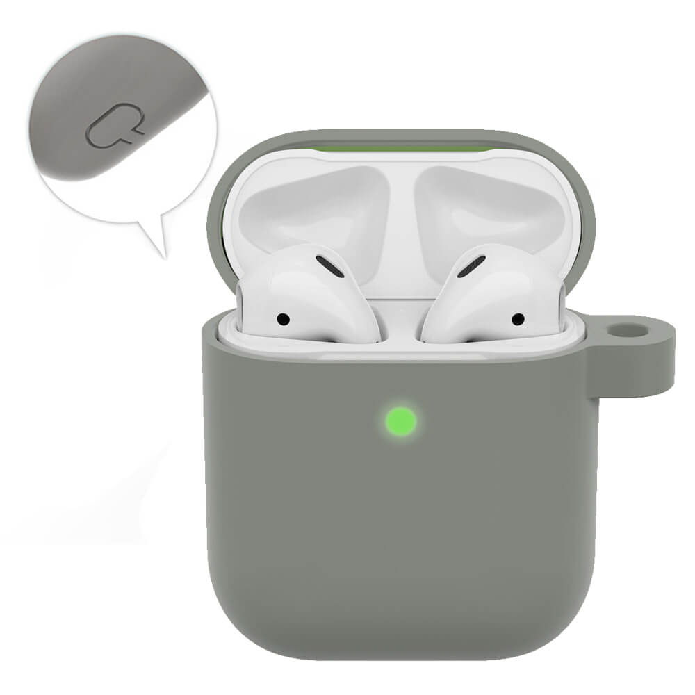 Airpods Silikon Kılıf 1 ve 2 Nesil Uyumlu - Gri - AP4